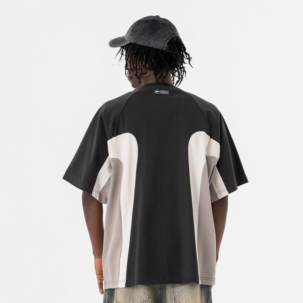 Camiseta de manga corta con cuello redondo