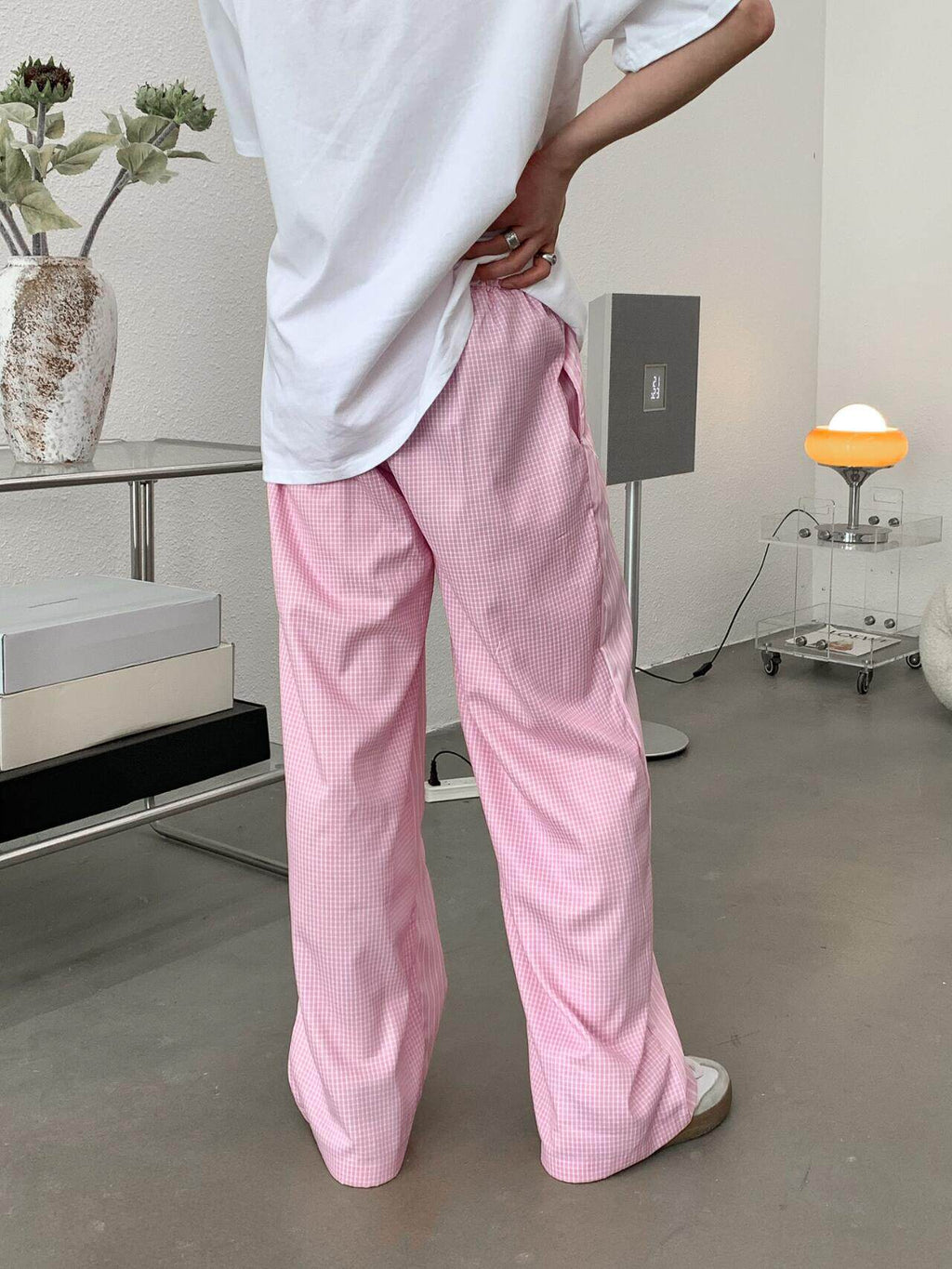 Pantalones casuales para hombre con rayas verticales