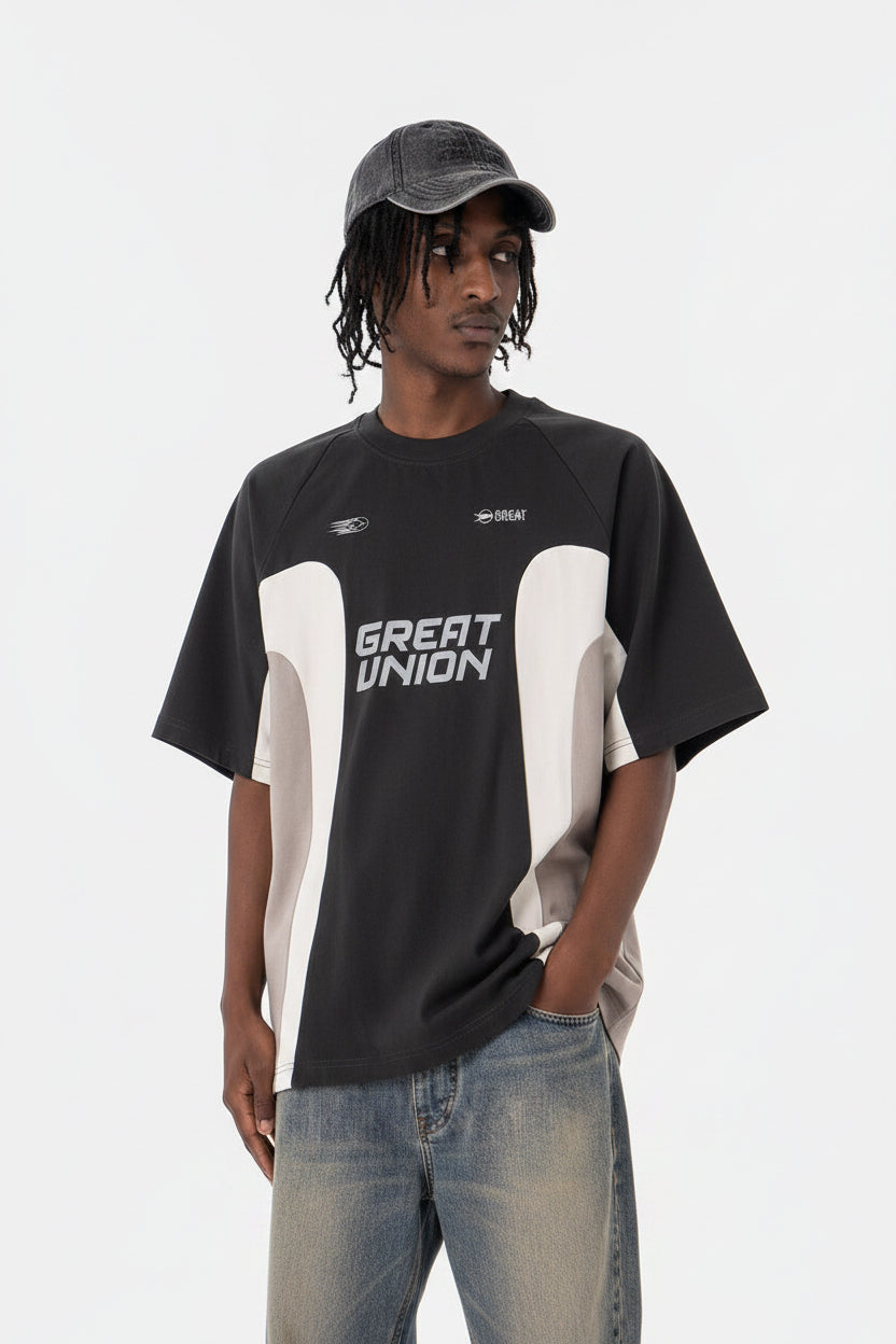 Camiseta de manga corta con cuello redondo