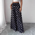 Pantalones anchos con pierna recta