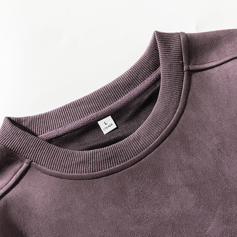 Sudadera casual de color sólido