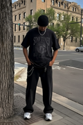 Camiseta de manga corta con terciopelo