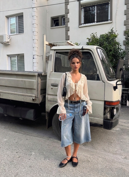 Blusa de gasa ligera de verano