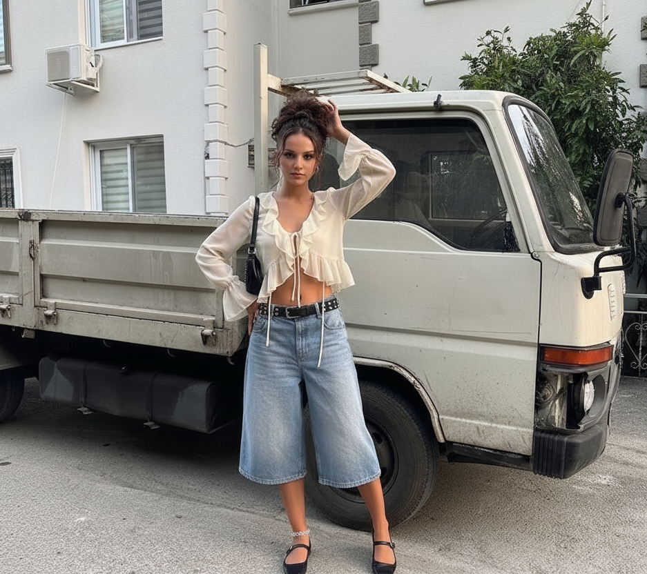 Blusa de gasa ligera de verano