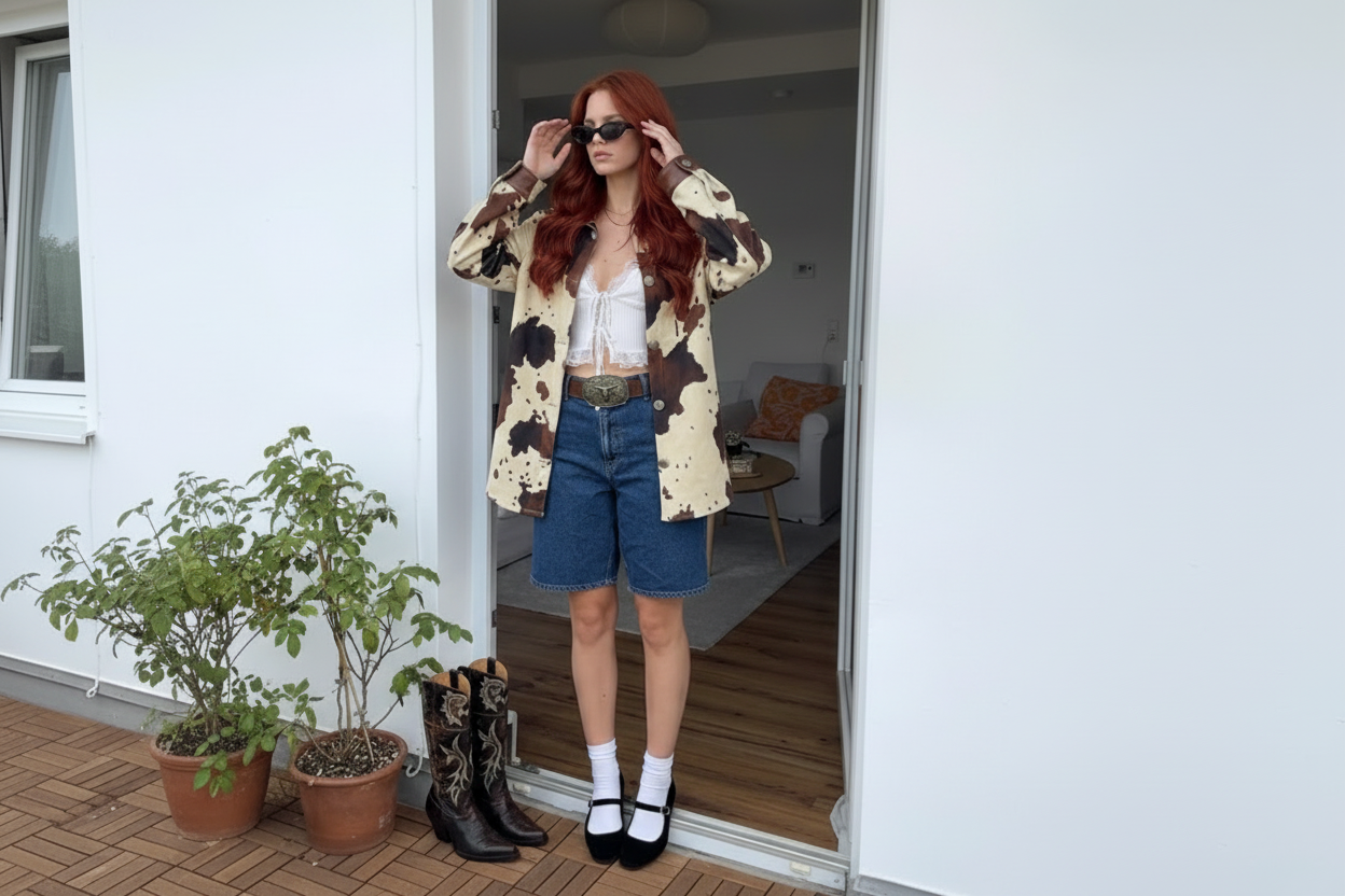 Cárdigan de manga larga con estampado