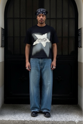 camisa holgada de manga corta