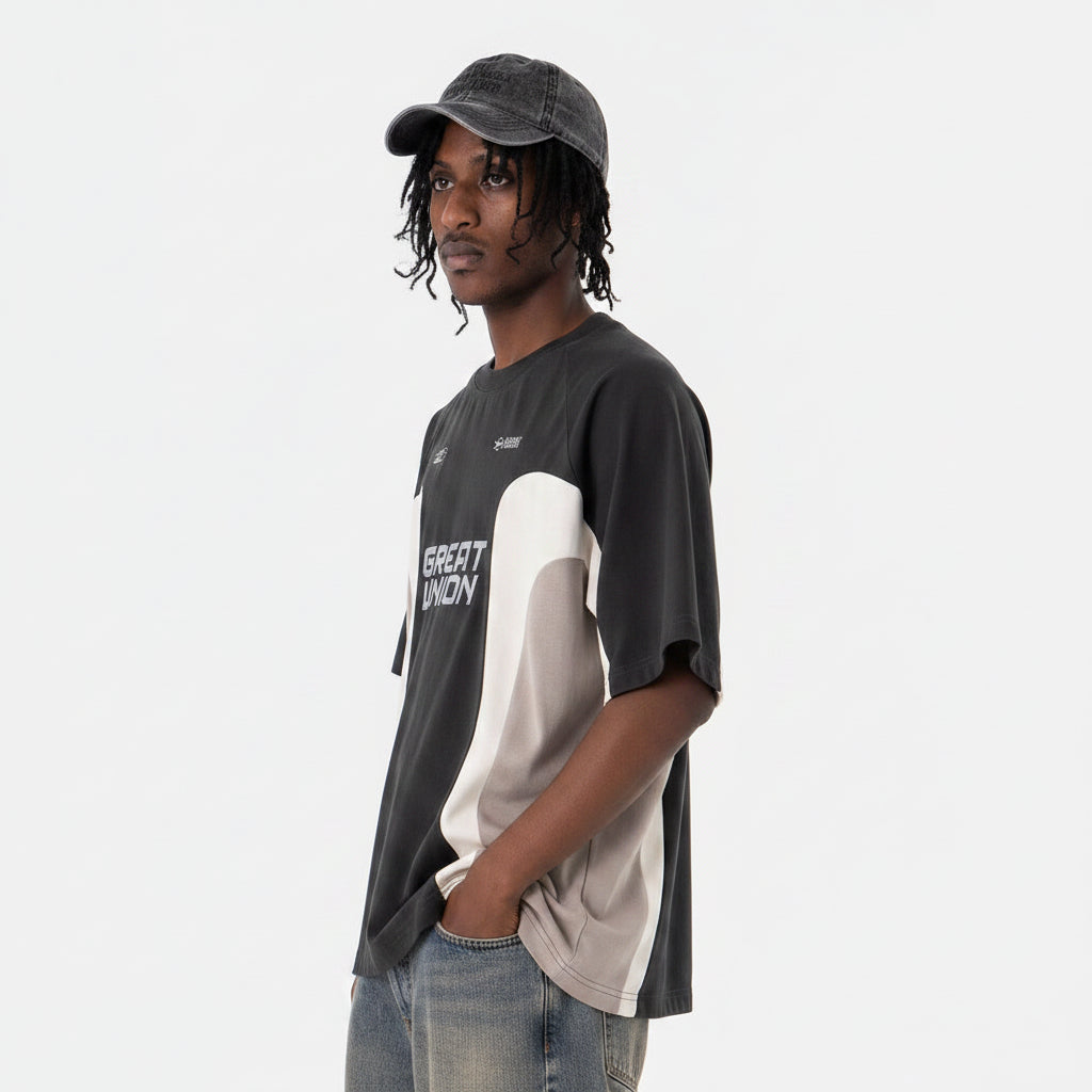 Camiseta de manga corta con cuello redondo